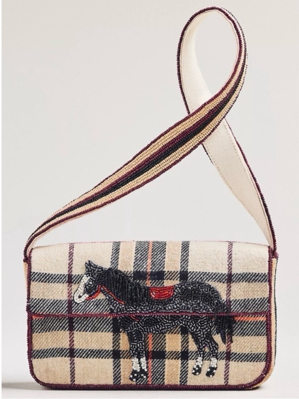 Anthropologie Fiona Beaded Bag: Animal Edition Horse - Picture 3 of 8